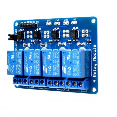 Dört Kanal Röle Kartı 5v 4'lü Röle Modülü 4 Kanal Röle Arduino