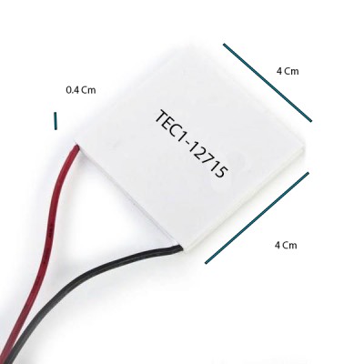 Peltier Soğutucu 165W TEC1 12715 15V 10A Termoelektrik Soğutucu